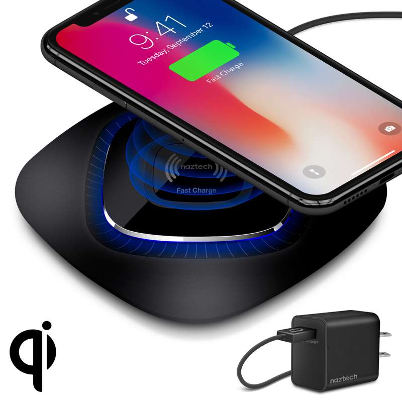 #Naztech Power Pad Qi Wireless Fast Charger Black