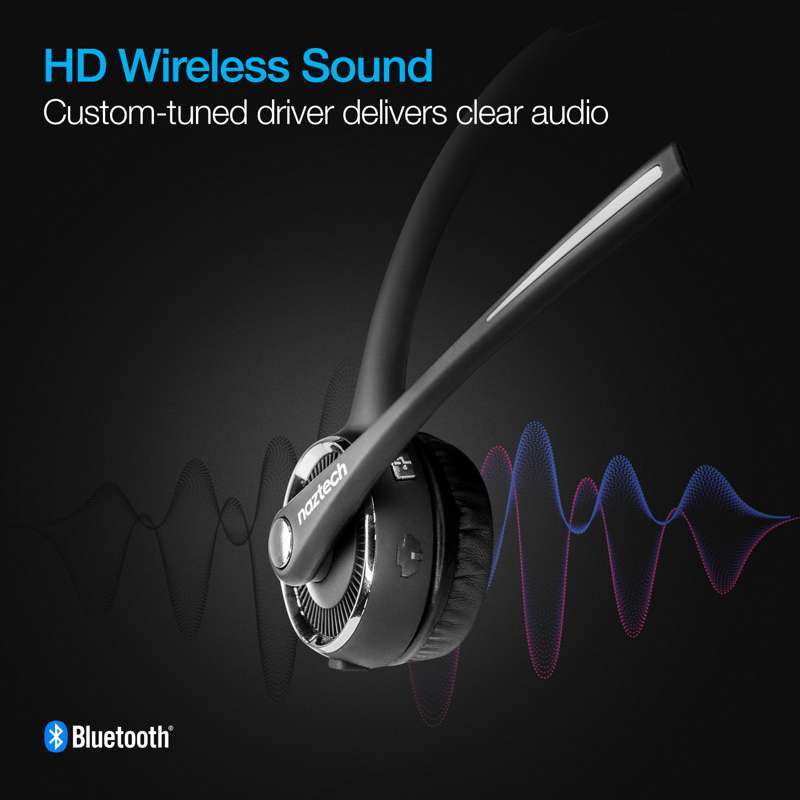#Naztech N980 BT Headset m. base