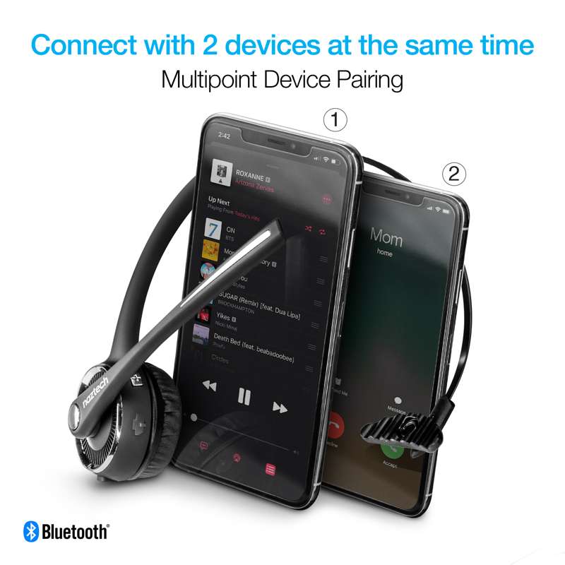 #Naztech N980 BT Headset m. base