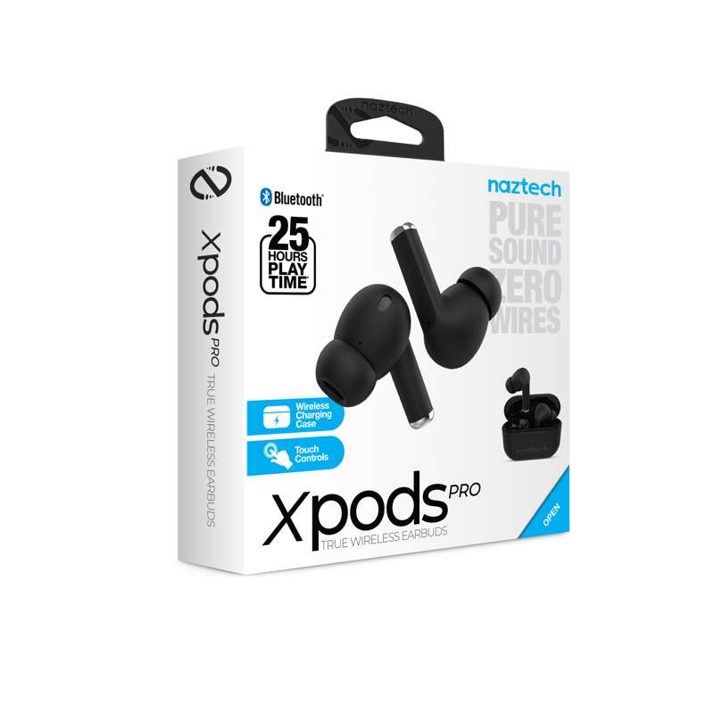 Naztech Xpods Pro TWS høretelefoner - sort