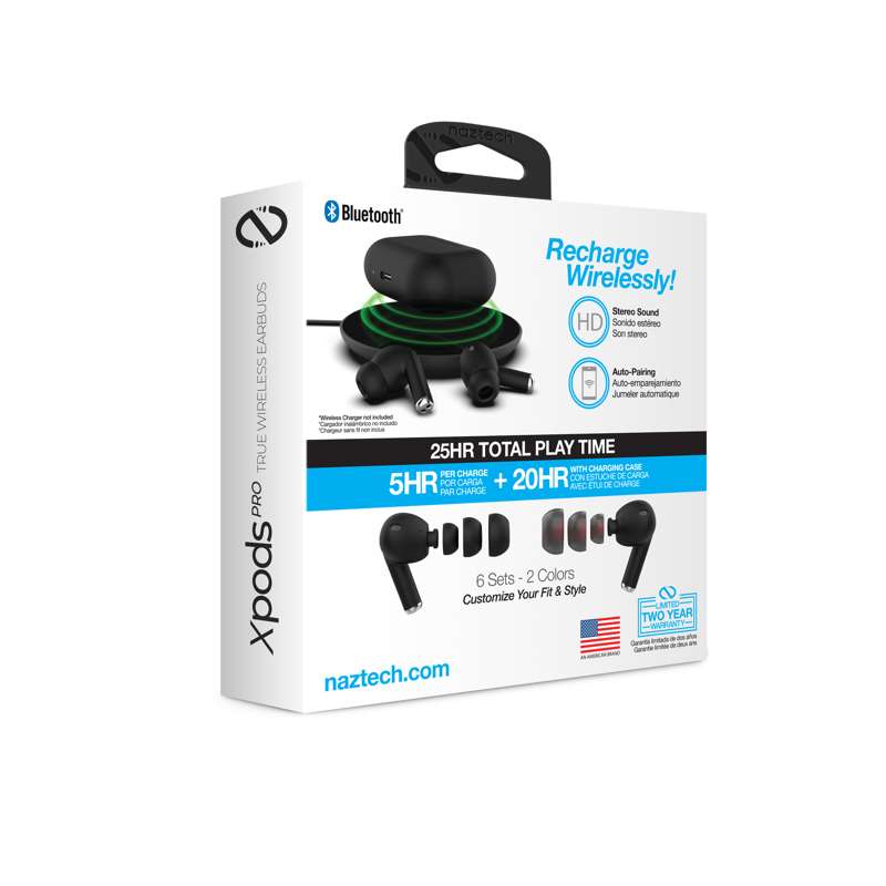 Naztech Xpods Pro TWS høretelefoner - sort