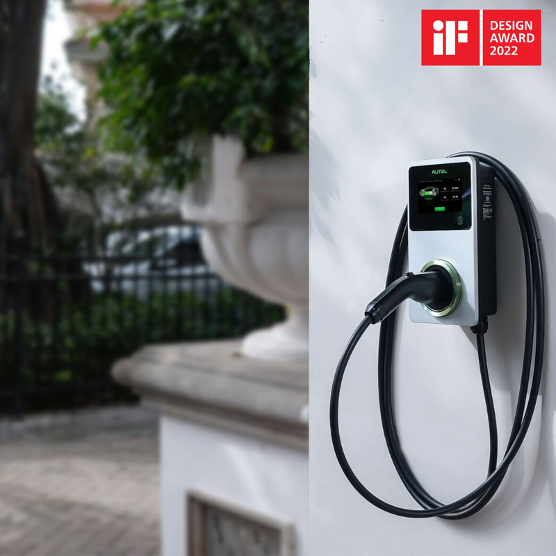 #Autel Maxicharger 22kW med kabel 4G 3F/32A - Mørkegrå