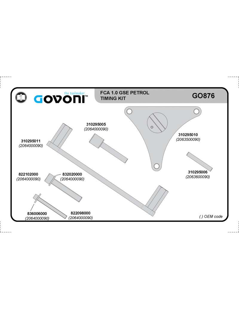 Govoni Timing Tool Fiat og Jeep