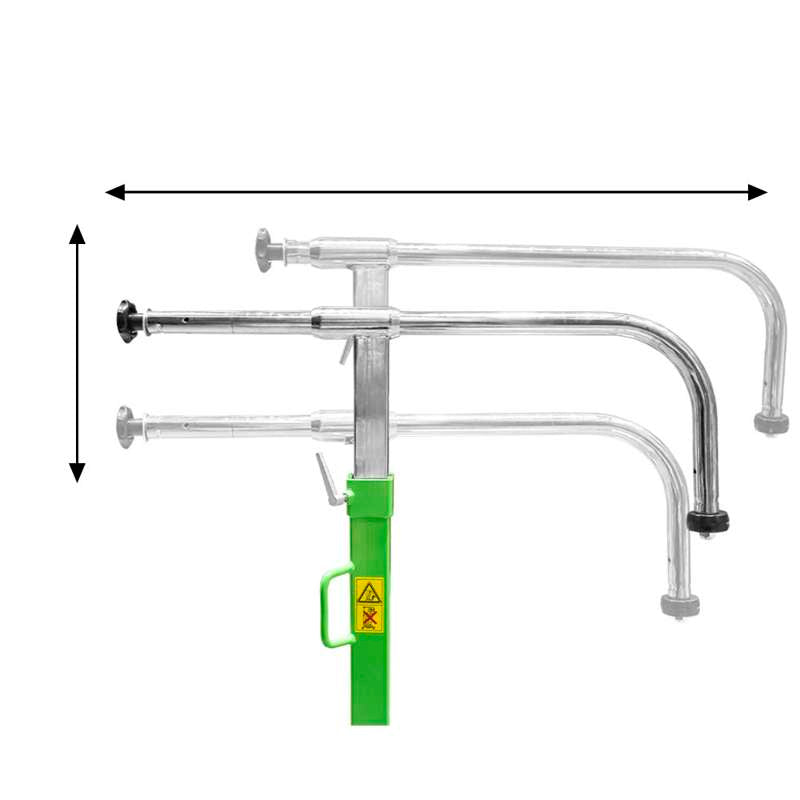 JBM hjulløfter 1,5T hydraulisk