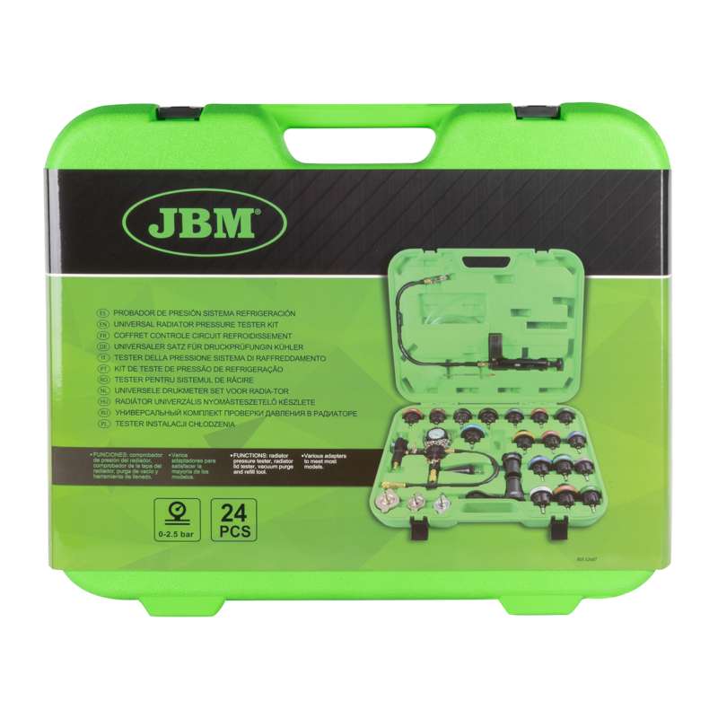 JBM Tryktest til kølesystem 24 dele