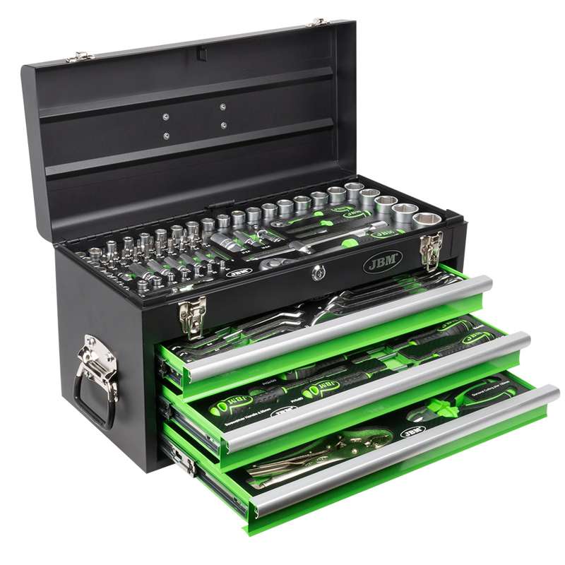 JBM Værktøjskasse m. 143 dele