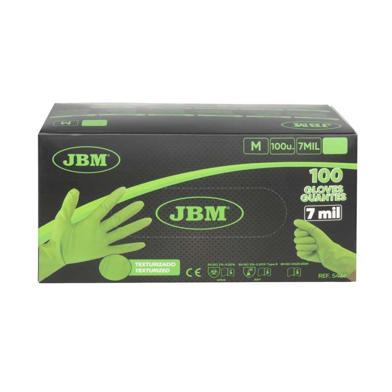 JBM Nitrilhandsker XL 100 stk - grøn