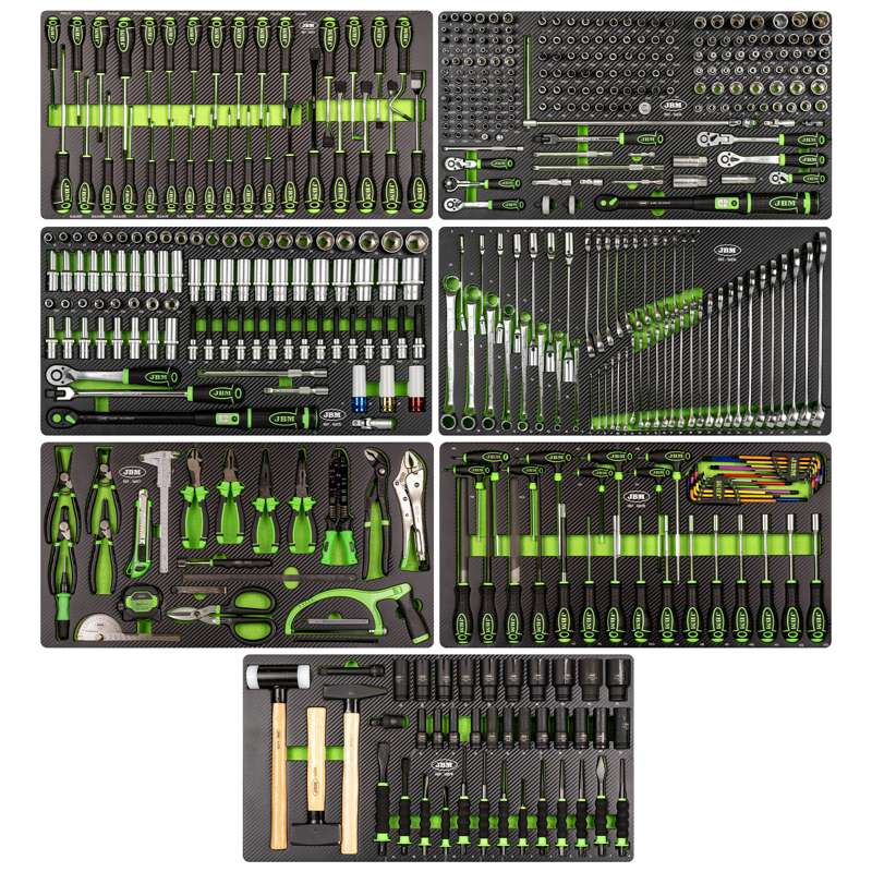 JBM XL Værktøjsvogn m. 8 skuffer 468 dele