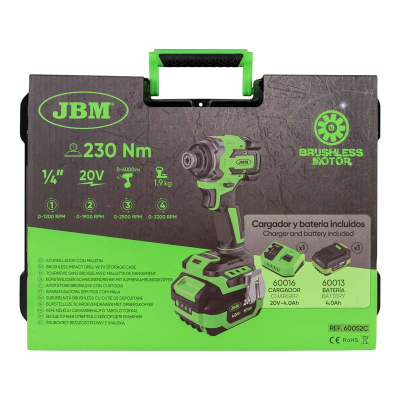 JBM Elektrisk slagnøgle 230NM 1/2"