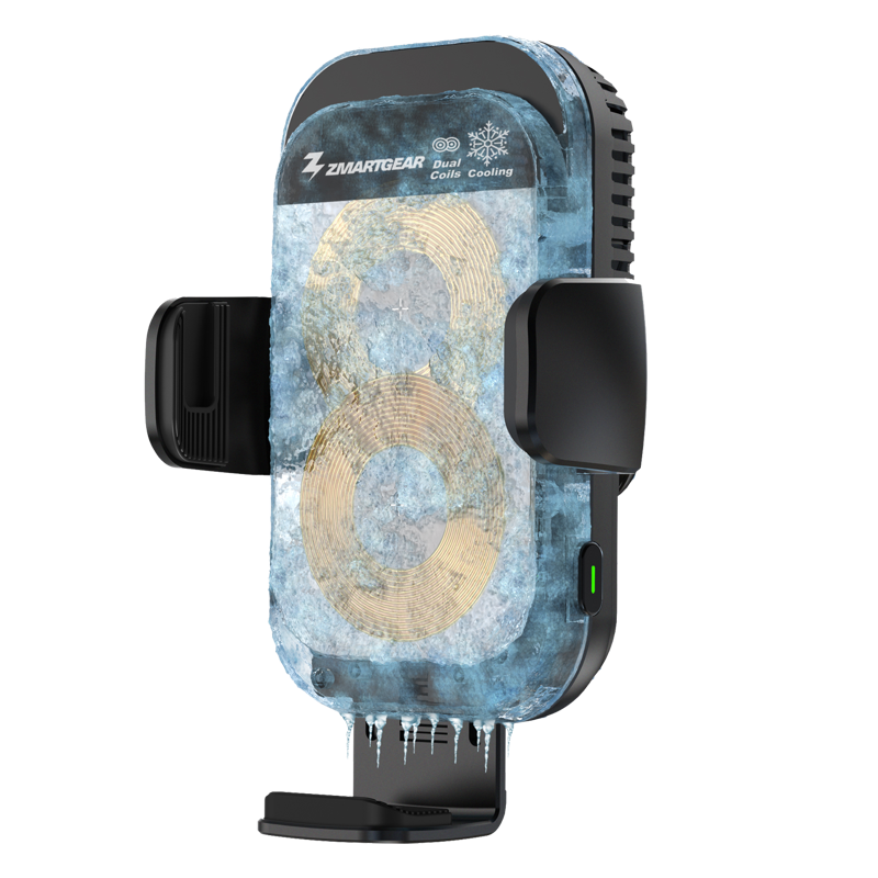 Zmartgear mobilholder m. trådløs opladning og køling