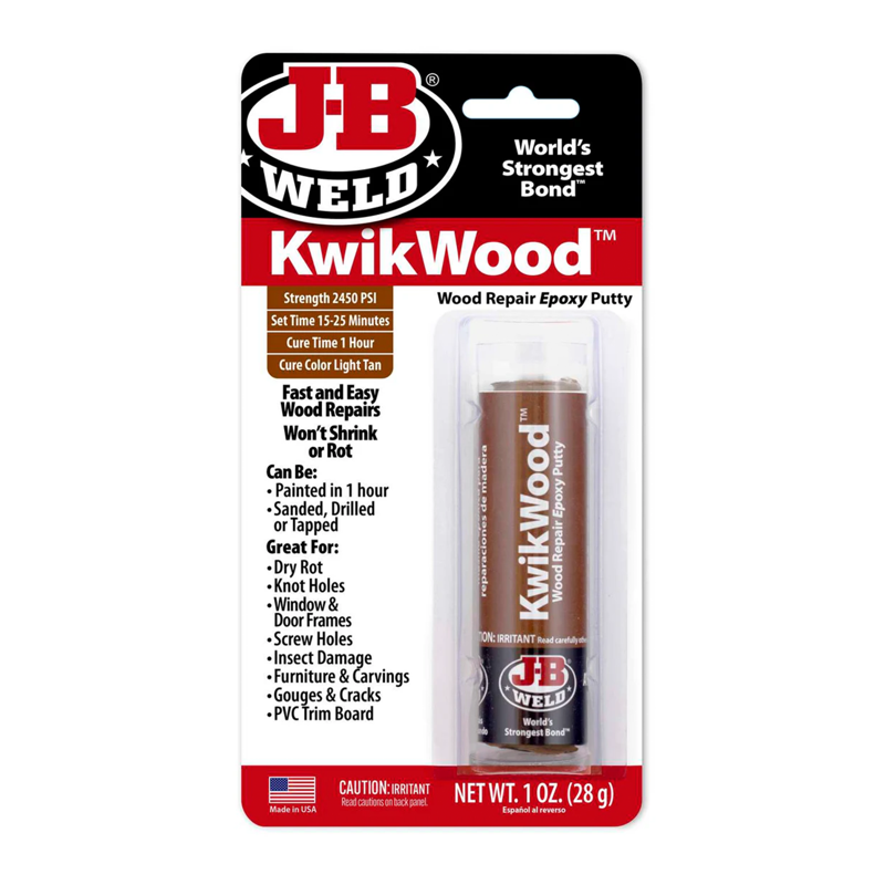 JB Weld KWIK WOOD epoxy filler til træ