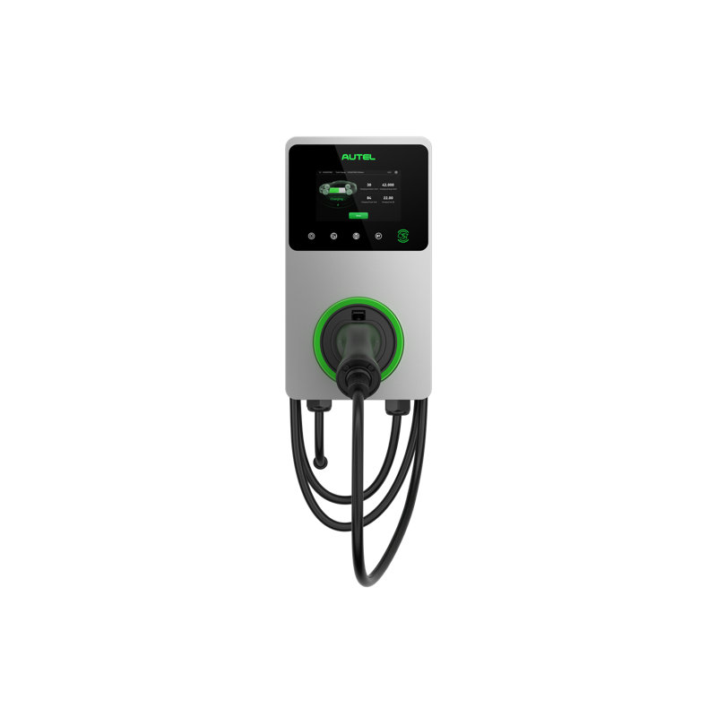 Autel Maxicharger 22kW med kabel 3F/32A - Sølvgrå