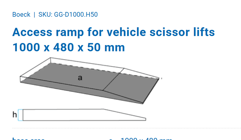 Rampe gummi 100x48x5