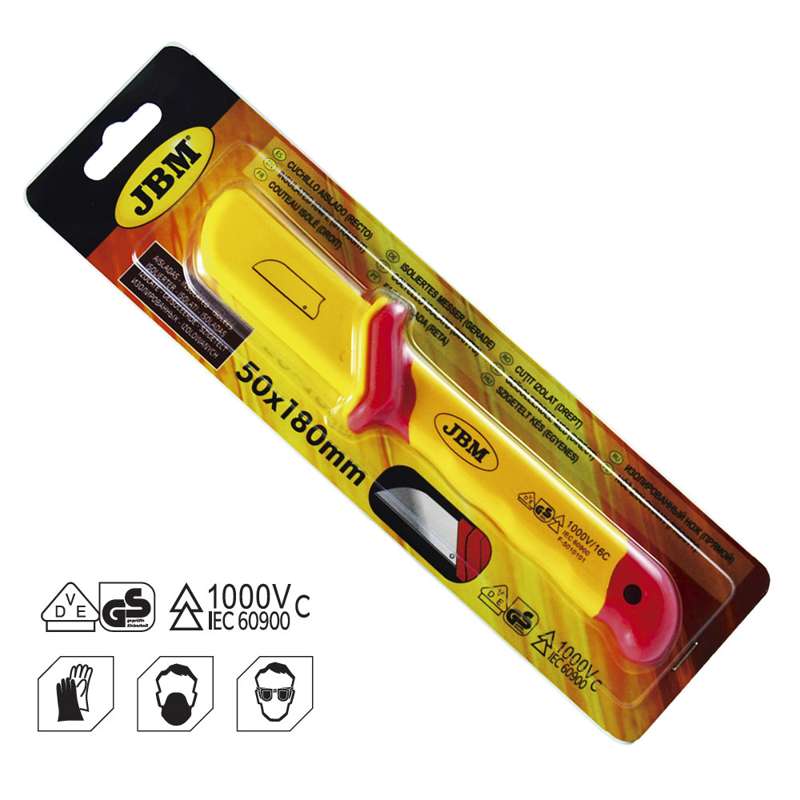 Isoleret kniv lige blad