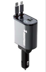 Zmartgear 12V oplader med udtrækkelige kabler