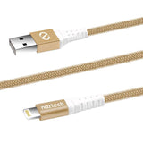 #Naztech Lightning ladekabel - Guld