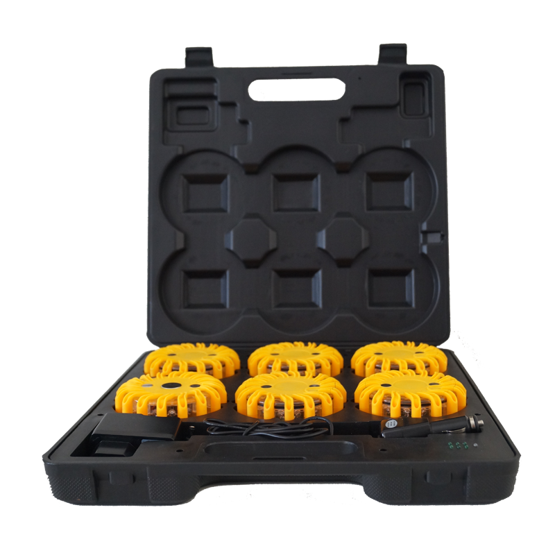 #Zmartgear kuffert m. 6 advarselslys - Gul